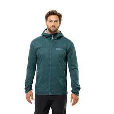 Rückansicht von Jack Wolfskin PRELIGHT ALPHA JKT M Funktionsjacke Herren emerald