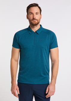 Rückansicht von JOY sportswear IVO Poloshirt Herren deep turquoise melange