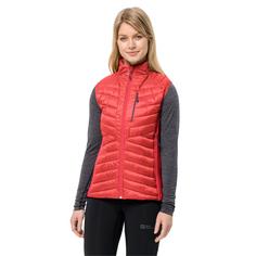 Rückansicht von Jack Wolfskin ROUTEBURN PRO INS VEST W Outdoorweste Damen vibrant red