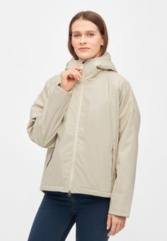 Rückansicht von Derbe Peutholm Leo Regenjacke Damen Fog/Leo