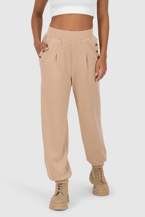 Rückansicht von ALIFE AND KICKIN ArletteAK T Stoffhose Damen taupe