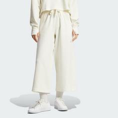 Rückansicht von adidas ALL SZN Rib Wide Leg 7/8-Hose Trainingshose Damen Off White