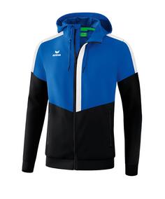 Erima Squad Präsentationsjacke Trainingsjacke blauschwarzweiss