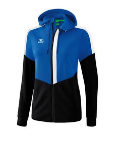 Erima Squad Kapuzen-Trainingsjacke Damen Trainingsjacke Damen blauschwarzweiss