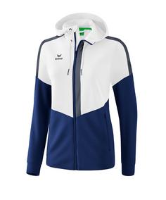 Erima Squad Kapuzen-Trainingsjacke Damen Trainingsjacke Damen weissblaugrau