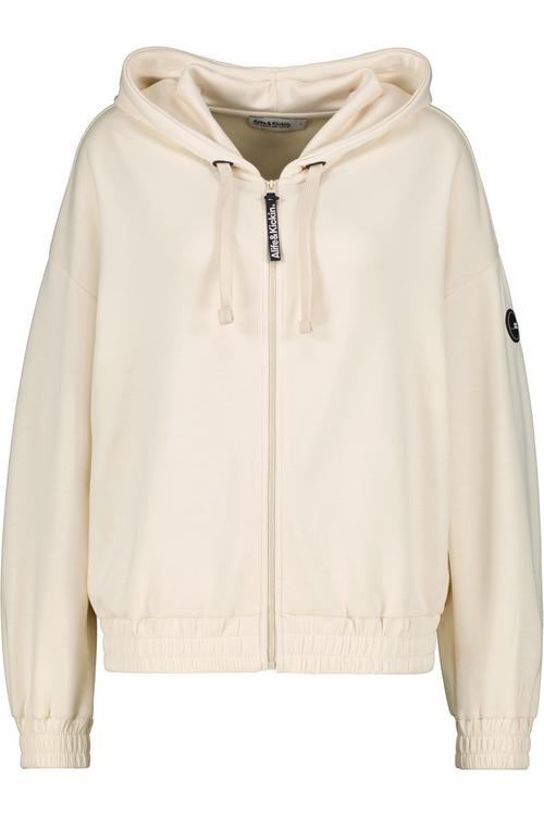 Rückansicht von ALIFE AND KICKIN JanneAK T Sweatjacke Damen chalk