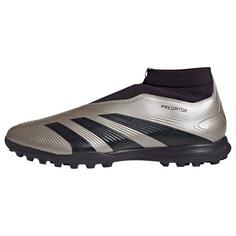 adidas Predator League Laceless TF Fußballschuh Fußballschuhe Platinum Metallic / Aurora Black / Turbo