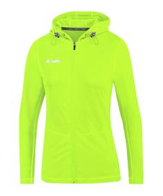 JAKO Run 2.0 Kapuzenjacke Damen Laufjacke Damen Gruen