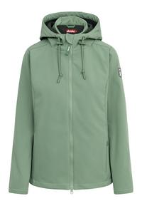 Derbe Adeby Softshelljacke Damen - Hedge Green/Deep Forest