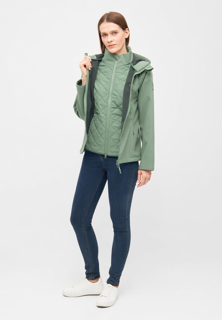 Derbe Derbe Adeby Softshelljacke Damen - Hedge Green/Deep Forest - 1 | SportScheck