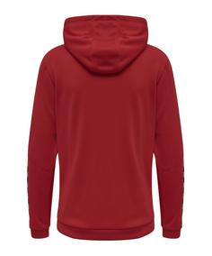 Rückansicht von hummel Authentic Poly Hoody Damen Funktionssweatshirt Damen rot