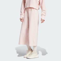 Rückansicht von adidas ALL SZN Rib Wide Leg 7/8-Hose Freizeithose Damen Sandy Pink