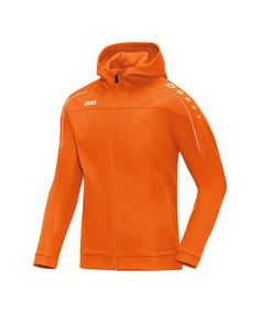 JAKO Classico Kapuzenjacke Damen Trainingsjacke Damen Orange