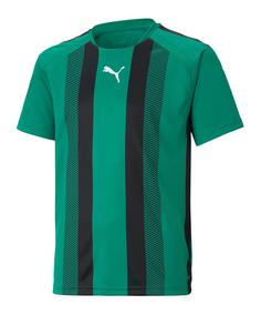 PUMA teamLIGA Striped Trikot Kids Fußballtrikot Kinder gruenschwarzweiss