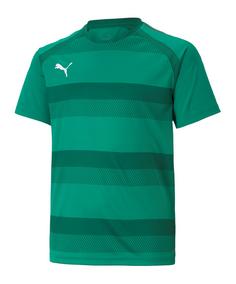 PUMA teamVISION Trikot Kids Fußballtrikot Kinder gruengruenweiss