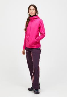 Rückansicht von Peak Performance Fleecejacke Damen hellpink