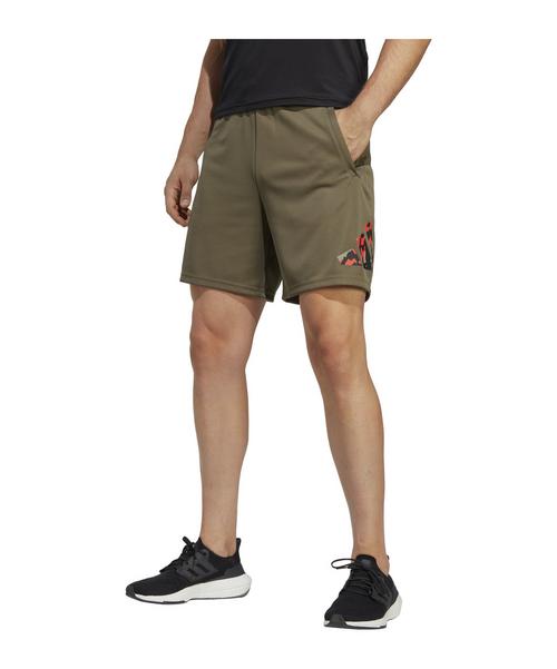 Rückansicht von adidas Seasonal Trainingsshort Fußballshorts Herren gruenschwarz