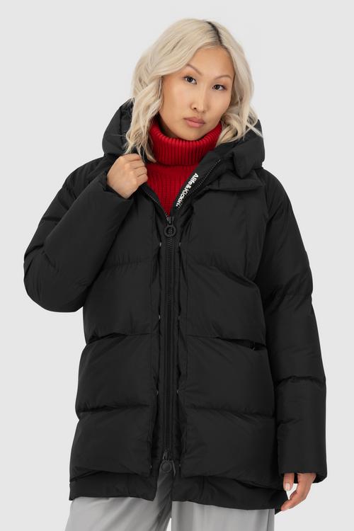 Rückansicht von ALIFE AND KICKIN LykkeAK A Winterjacke Damen moonless