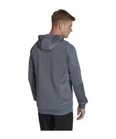 Rückansicht von adidas Tiro 23 Competition Hoody Funktionssweatshirt Herren grau