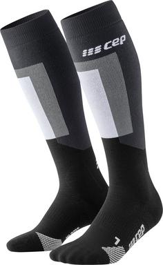 CEP KNEE HIGH SKIING THERMO KOMPRESSION Skisocken Herren black/grey