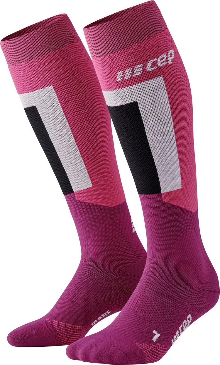 CEP CEP KNEE HIGH SKIING THERMO KOMPRESSION Socken Damen - pink/purple - 0 | SportScheck