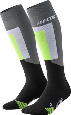 CEP KNEE HIGH SKIING THERMO KOMPRESSION Skisocken Damen grey/black