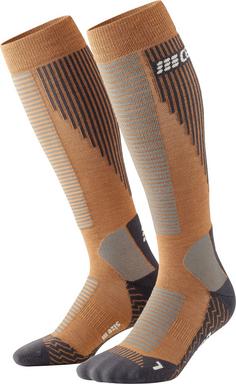 CEP KNEE HIGH TOURING SKIING KOMPRESSION Skisocken Herren caramel