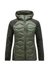 Peak Performance M Helium Down Hybrid Hood Trainingsjacke Herren - DUNKELGR&Uuml;N