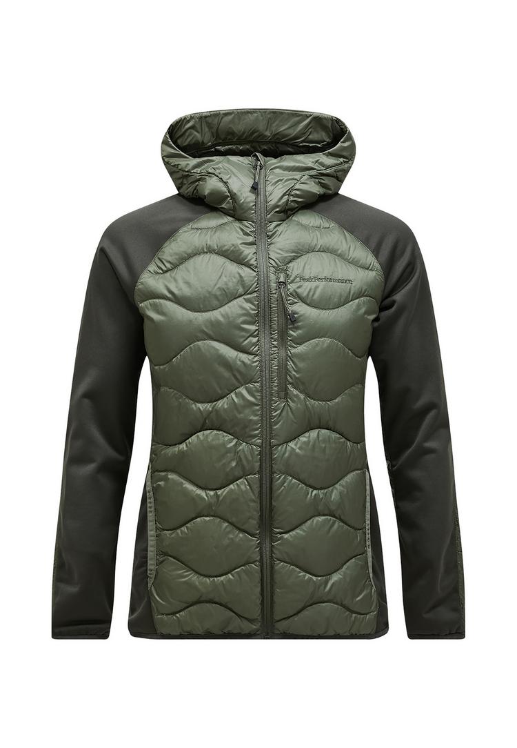 Peak Performance Peak Performance M Helium Down Hybrid Hood Trainingsjacke Herren - DUNKELGR&Uuml;N - 0 | SportScheck