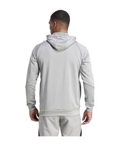 Rückansicht von adidas Tiro 24 Training Hoody Funktionssweatshirt Herren weissschwarz