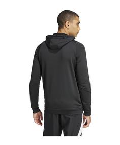 Rückansicht von adidas Tiro 24 Training Hoody Funktionssweatshirt Herren schwarzweiss