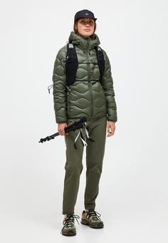 Rückansicht von Peak Performance Steppjacke Damen OLIVE