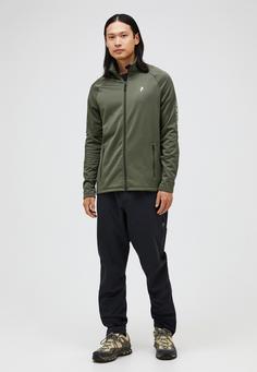 Rückansicht von Peak Performance Fleecejacke Herren OLIVE