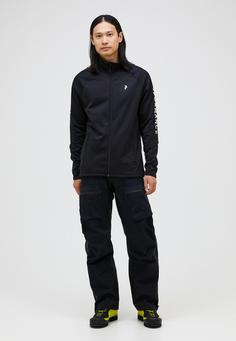 Rückansicht von Peak Performance M Rider Zip Jacket Fleecejacke Herren BLACK