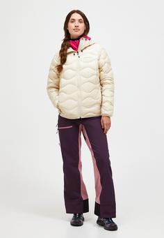 Rückansicht von Peak Performance W Helium Down Hood Jacket Steppjacke Damen BEIGE