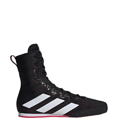 Rückansicht von adidas Box Hog 4 Boxschuh Boxschuhe Core Black / Cloud White / Pure Ruby