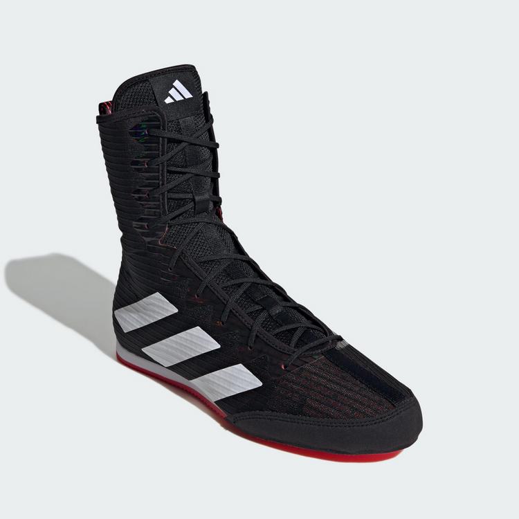 adidas adidas Box Hog 4 Boxschuh Boxschuhe - Core Black / Cloud White / Pure Ruby - 3 | SportScheck