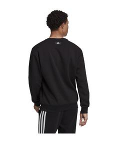 Rückansicht von adidas Crew Sweatshirt Sweatshirt Herren schwarzweiss