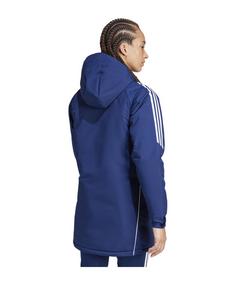 Rückansicht von adidas Tiro 24 Winterjacke Damen Trainingsjacke Damen schwarzweiss