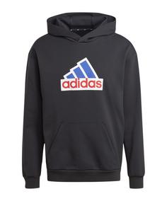 adidas Future Icons Badge of Sport Hoody T-Shirt Herren schwarz