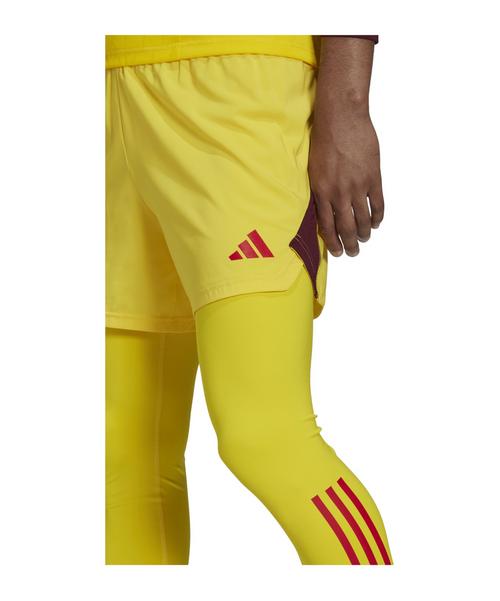 Rückansicht von adidas Tiro 23 Pro Tight Torwarthose Torwarthose Herren gelbrot