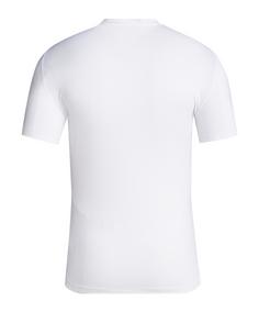 Rückansicht von adidas Tech-Fit T-Shirt Funktionsshirt Herren weiss