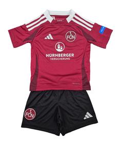 adidas 1. FC Nürnberg Minikit Home 2024/2025 Fußballtrikot Kinder rot