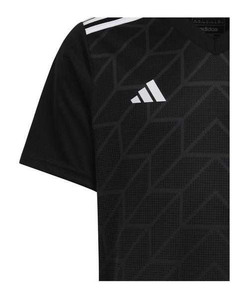 Rückansicht von adidas Team Icon 23 Trikot Kids Funktionsshirt Kinder schwarz