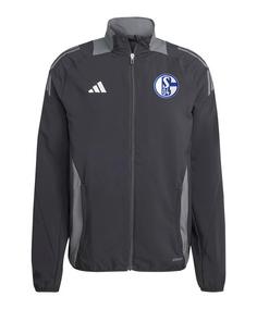 adidas FC Schalke 04 Tiro Jacke Trainingsjacke schwarz