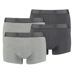 PUMA Boxershort Hipster Herren Grau/Schwarz