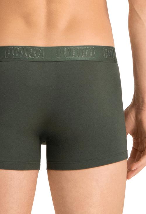 Rückansicht von PUMA Boxershort Hipster Herren Dunkelgrün