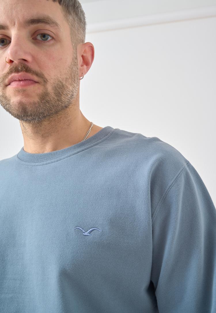 Cleptomanicx Cleptomanicx Ligull Sweatshirt Herren - Blue Mirage - 3 | SportScheck