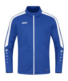 JAKO Power Polyesterjacke Damen Trainingsjacke Damen blauweiss