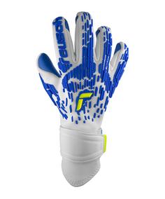 Reusch Pure Contact Freegel Duo TW-Handschuhe Torwarthandschuhe weissblaugelb